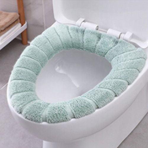 Toilet Seat Cover Pad Cushion Soft Cover Warmer Mat Closestool Washable Bathroom